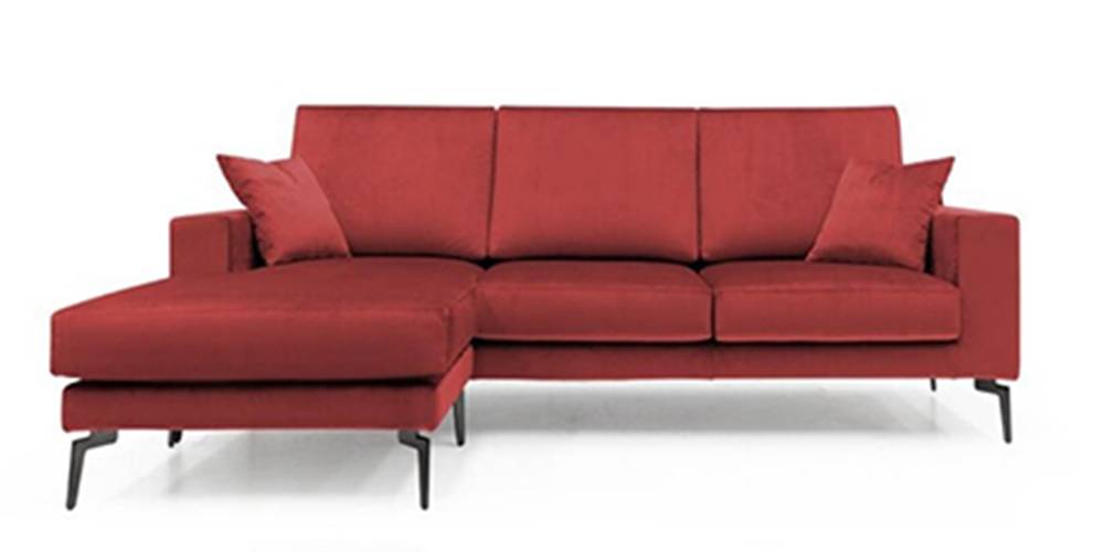 Brezza Sectional Fabric Sofa - Red by Urban Ladder - - 