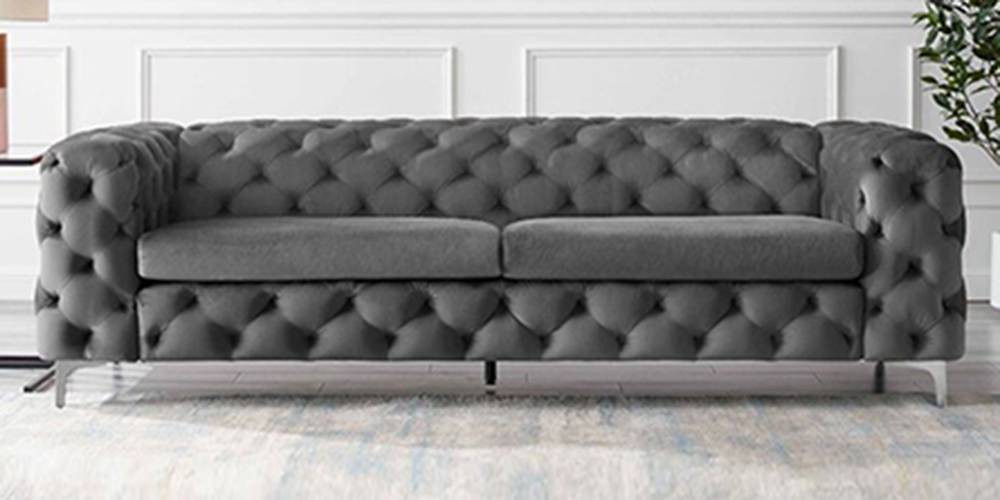 Cherish Fabric Sofa - Grey by Urban Ladder - - 