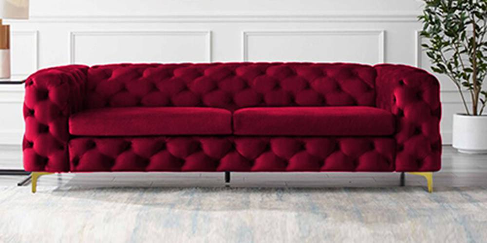 Cherish Fabric Sofa - Maroon by Urban Ladder - - 