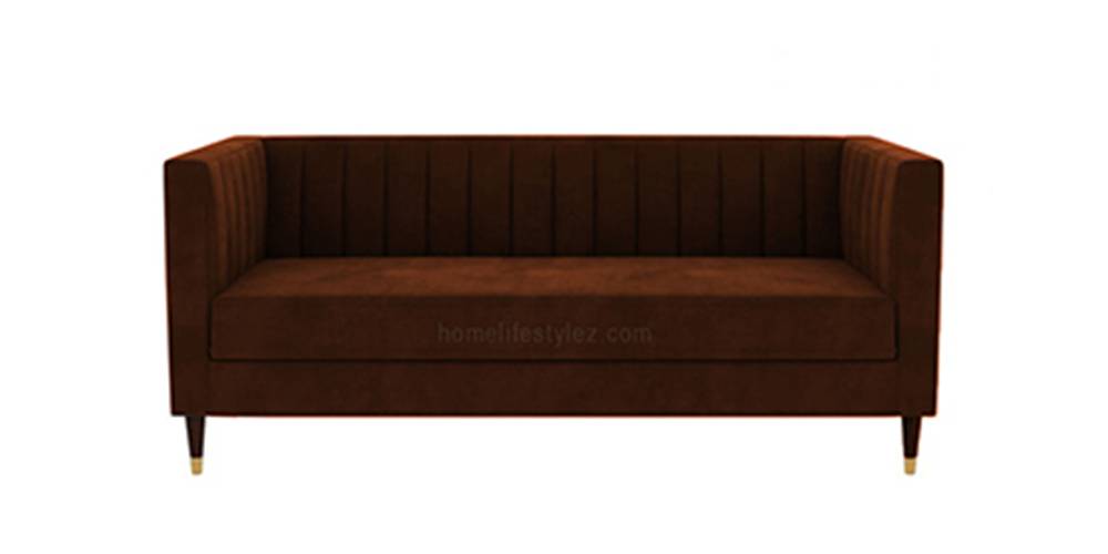 Loris Fabric Sofa - Brown by Urban Ladder - - 