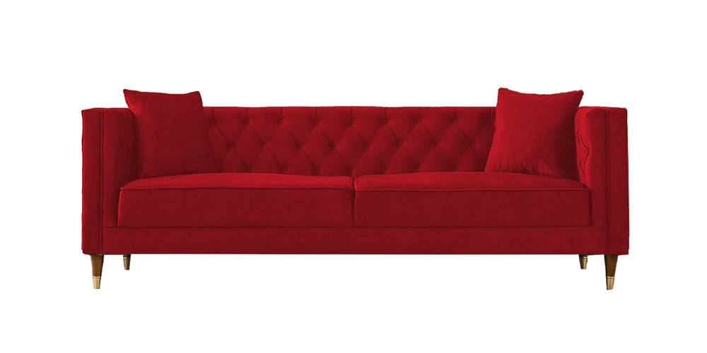 Haruko Fabric Sofa Red Urban Ladder