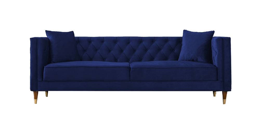 Haruko Fabric Sofa Navy Blue Urban Ladder