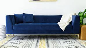 Alpha Fabric Sofa - Navy Blue