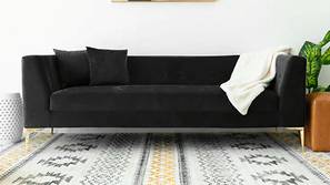 Alpha Fabric Sofa - Black