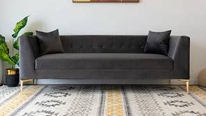 Alpha Fabric Sofa - Grey