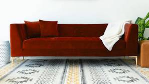 Alpha Fabric Sofa - Red