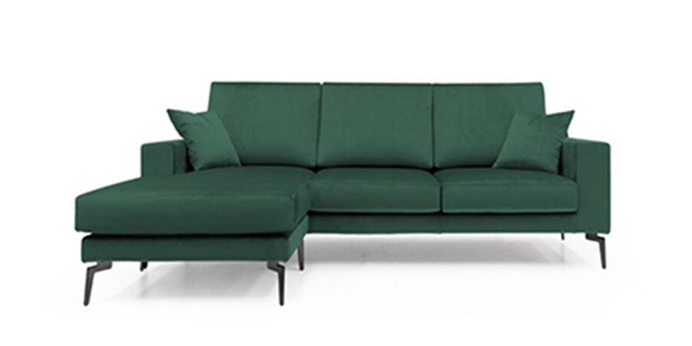 Brezza Sectional Fabric Sofa - Green by Urban Ladder - - 