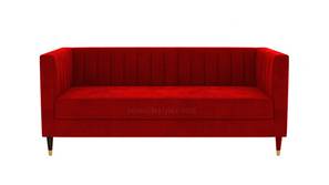 Loris Fabric Sofa - Red