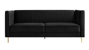 Vespa Fabric Sofa - Black