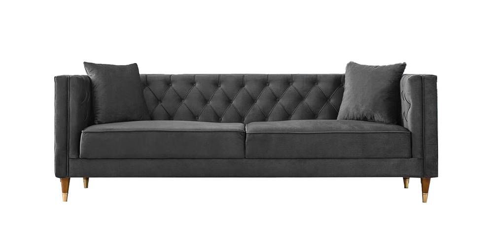 Haruko Fabric Sofa - Grey by Urban Ladder - - 