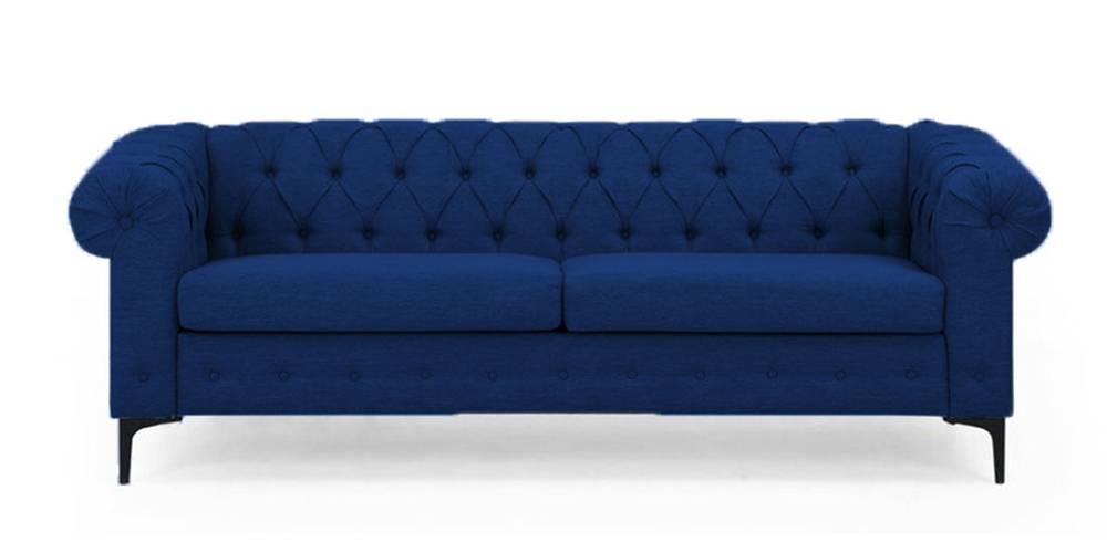 Rolex Fabric Sofa - Navy Blue by Urban Ladder - - 