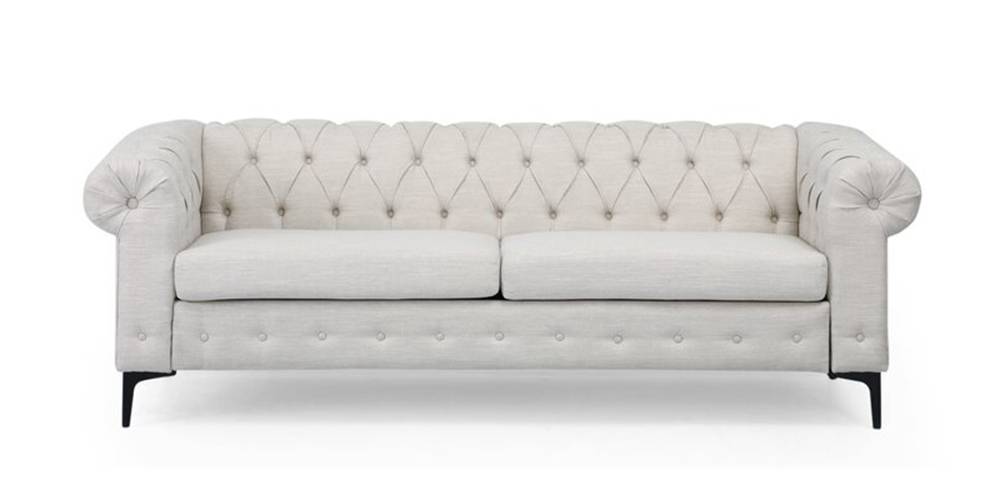 Rolex Fabric Sofa - Light Grey by Urban Ladder - - 