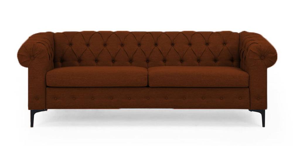 Rolex Fabric Sofa - Brown by Urban Ladder - - 