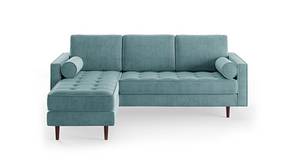 Bipro Sectional Fabric Sofa - Turquoise light