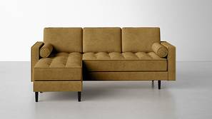Bipro Sectional Fabric Sofa - Yellow