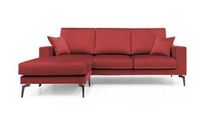 Brezza Sectional Fabric Sofa - Red