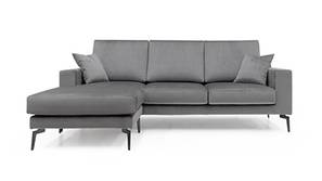 Brezza Sectional Fabric Sofa - Dark Grey