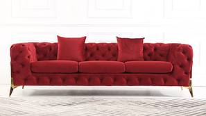 Norman Fabric Sofa - Red