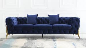 Norman Fabric Sofa - Navy Blue