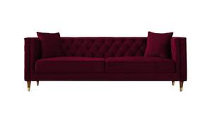 Haruko Fabric Sofa - Maroon