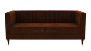 Loris Fabric Sofa - Brown