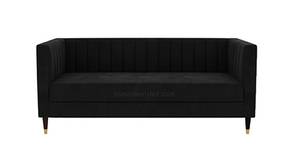 Loris Fabric Sofa - Black