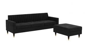 Deeplac Sectional Fabric Sofa - Maroon