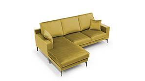 Brezza Sectional Fabric Sofa - Yellow