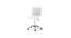 Feleena Leatherette Swivel Study Chair in White Colour (White) by Urban Ladder - Front View Design 1 - 657872