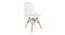Maxime Leatherette Swivel Study Chair in White Colour (White) by Urban Ladder - Front View Design 1 - 657884