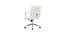 Goris Leatherette Swivel Study Chair in White Colour (White) by Urban Ladder - Cross View Design 1 - 657892