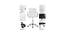Rawtenstall Leatherette Swivel Study Chair in White Colour (White) by Urban Ladder - Cross View Design 1 - 657896