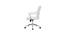 Goris Leatherette Swivel Study Chair in White Colour (White) by Urban Ladder - Design 1 Side View - 657912