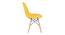 Maxime Leatherette Swivel Study Chair in Yellow Colour (Yellow) by Urban Ladder - Design 1 Side View - 657923