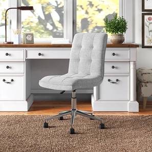 Study Chair In Pune Design Feleena Leatherette Study Chair in Grey Colour