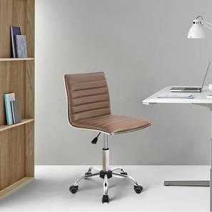 Study In Tinsukia Design Kaycee Leatherette Study Chair in Brown Colour