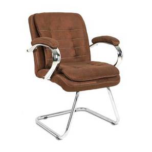 Study Chair Design Trueman Leatherette Study Chair in Brown Colour