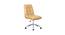 Rawtenstall Leatherette Swivel Study Chair in Brown Colour (Brown) by Urban Ladder - Front View Design 1 - 657978