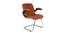 Presly Leatherette Swivel Study Chair in Brown Colour (Brown) by Urban Ladder - Front View Design 1 - 657982