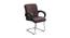 Pervina Leatherette Swivel Study Chair in Brown Colour (Brown) by Urban Ladder - Front View Design 1 - 657983