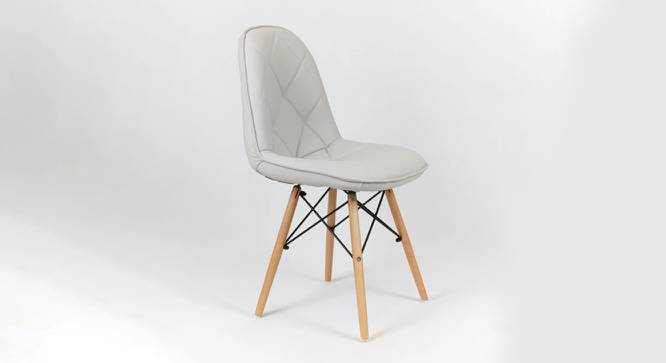 Toby Leatherette Swivel Study Chair in Grey Colour (Grey) by Urban Ladder - Front View Design 1 - 657985