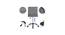 Correen Leatherette Swivel Study Chair in Grey Colour (Grey) by Urban Ladder - Cross View Design 1 - 657989