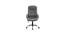 Buttam Leatherette Swivel Study Chair in Grey Colour (Grey) by Urban Ladder - Cross View Design 1 - 657990