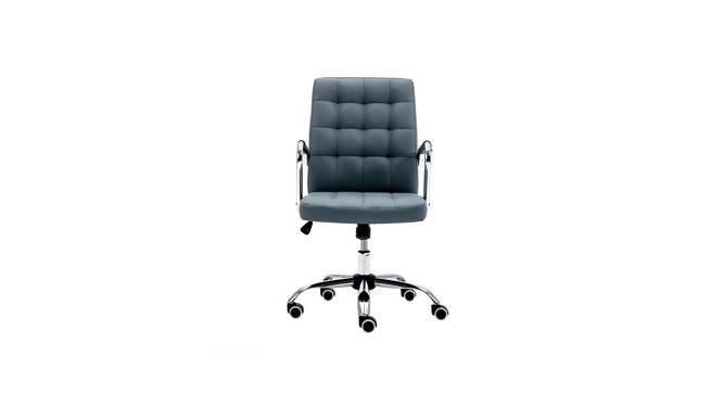 Gruber Leatherette Swivel Study Chair in Grey Colour (Grey) by Urban Ladder - Cross View Design 1 - 657993