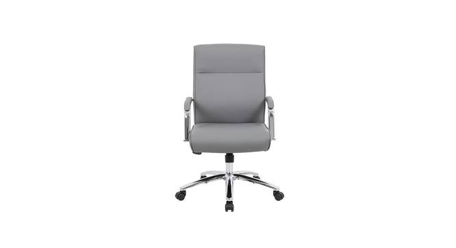 Landyn Leatherette Swivel Study Chair in Grey Colour (Grey) by Urban Ladder - Cross View Design 1 - 657995