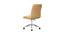 Rawtenstall Leatherette Swivel Study Chair in Brown Colour (Brown) by Urban Ladder - Cross View Design 1 - 657997