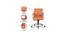 Aadi Leatherette Swivel Study Chair in Brown Colour (Brown) by Urban Ladder - Cross View Design 1 - 658000