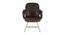 Breana Leatherette Swivel Study Chair in Brown Colour (Brown) by Urban Ladder - Cross View Design 1 - 658004