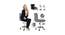 Correen Leatherette Swivel Study Chair in Grey Colour (Grey) by Urban Ladder - Design 1 Side View - 658006