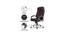 Evah Leatherette Swivel Study Chair in Brown Colour (Brown) by Urban Ladder - Design 1 Side View - 658015